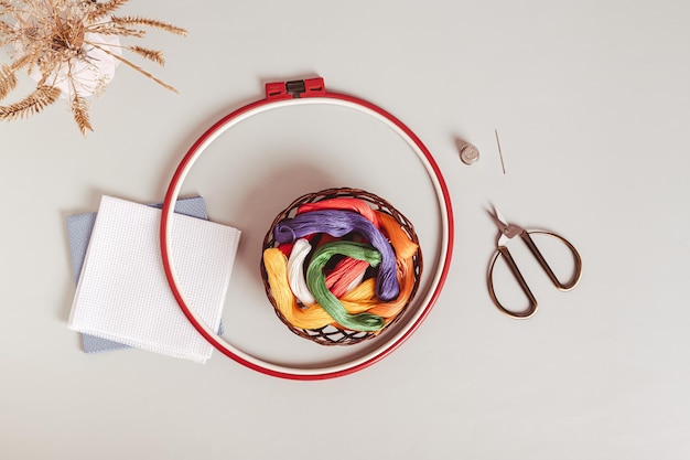 uśmiechnięta osoba z haftem